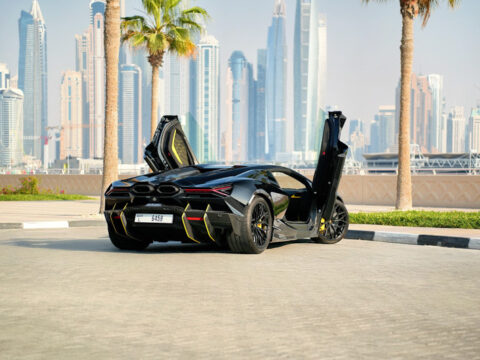 Rent Lamborghini Revuelto Black in Dubai