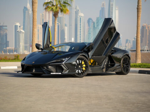 Rent Lamborghini Revuelto Black in Dubai