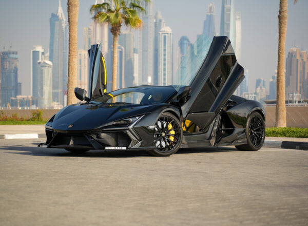 Rent Lamborghini Revuelto Black in Dubai