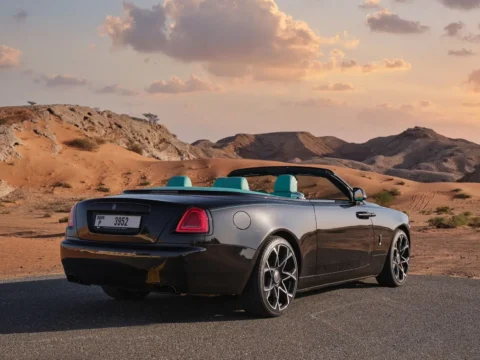 Rent Rolls Royce Dawn Black in Dubai