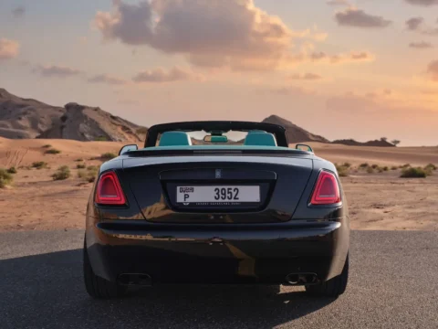 Rent Rolls Royce Dawn Black in Dubai