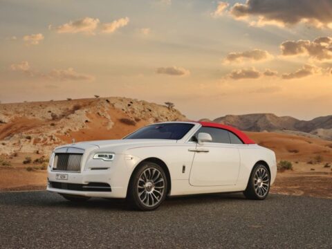 Rent Rolls Royce Dawn White in Dubai