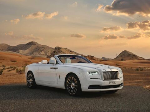 Rent Rolls Royce Dawn White in Dubai