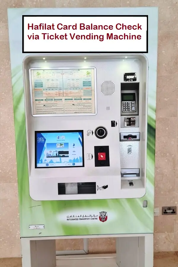 Ticket Vending Machine (TVM) Balance Check