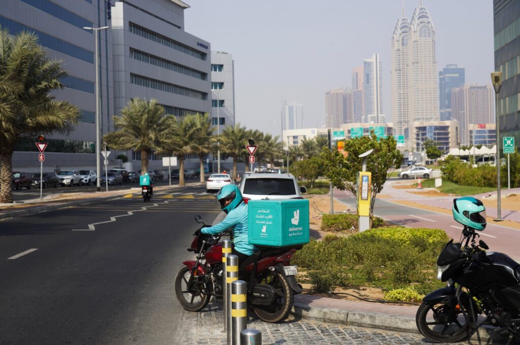 Dubai New Traffic Rule Delivery Riders Restricted from Left Lanes