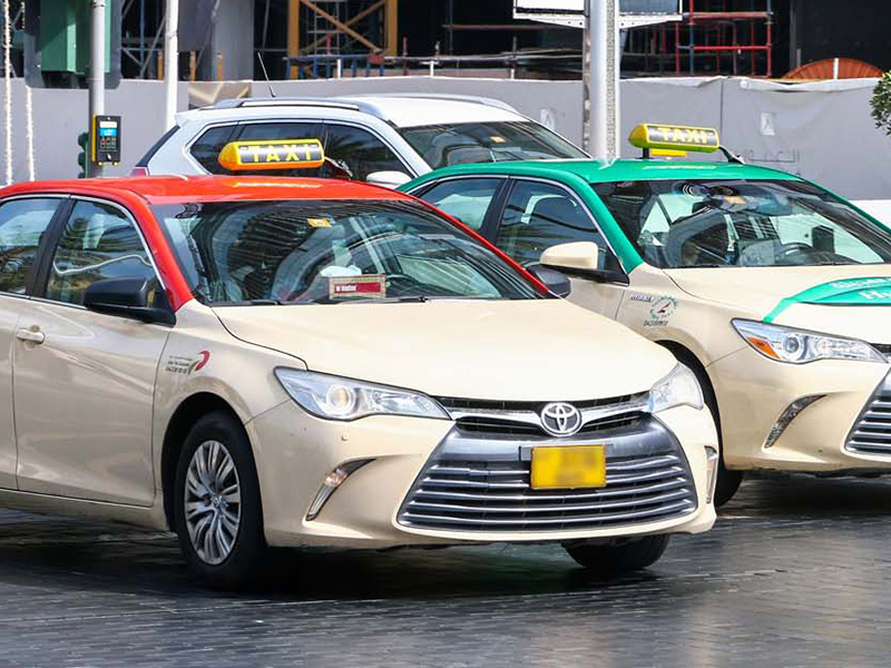 Dubai Taxi Roof Colours Really Mean