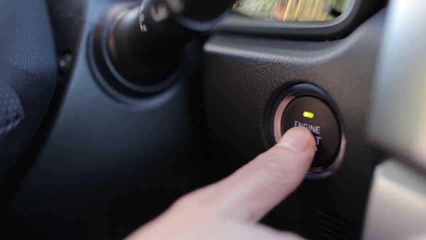 turning off car engine