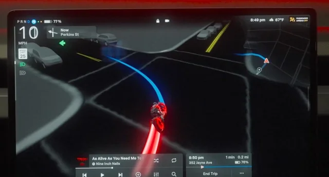 Tron Mode in Tesla