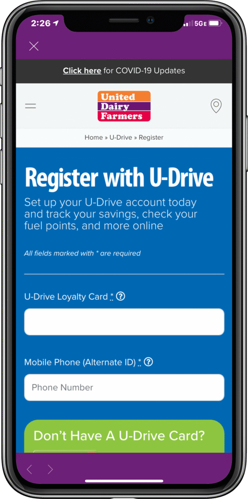 Udrive Registration