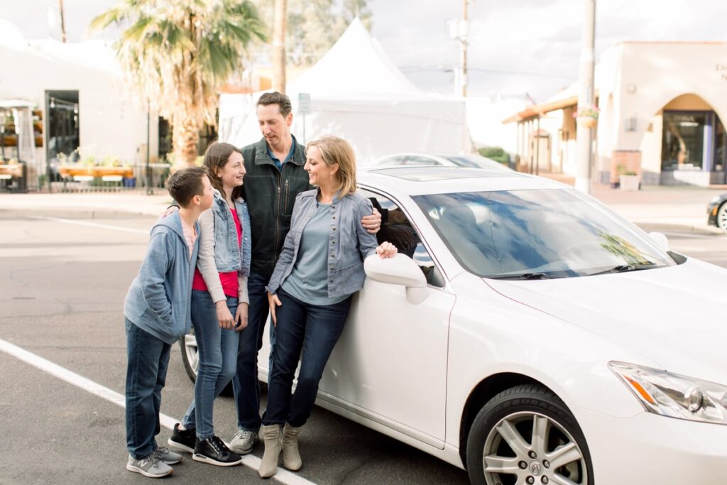 Sedan family road trip