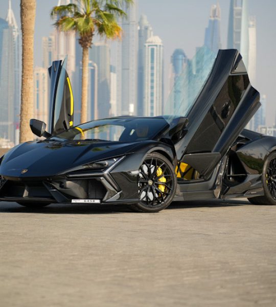 Rent Lamborghini Revuelto Black in Dubai